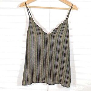 Socialite Camisole Tank Womens Small Layers Staple Flowy Adjustable Lined V-neck
